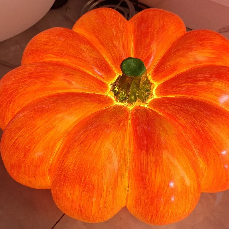 Outdoor Waterproof Pumpkin Lantern (IP65), Garden Landscape Decoration Pumpkin Lamp, Rechargeable Portable Pumpkin Floor Light