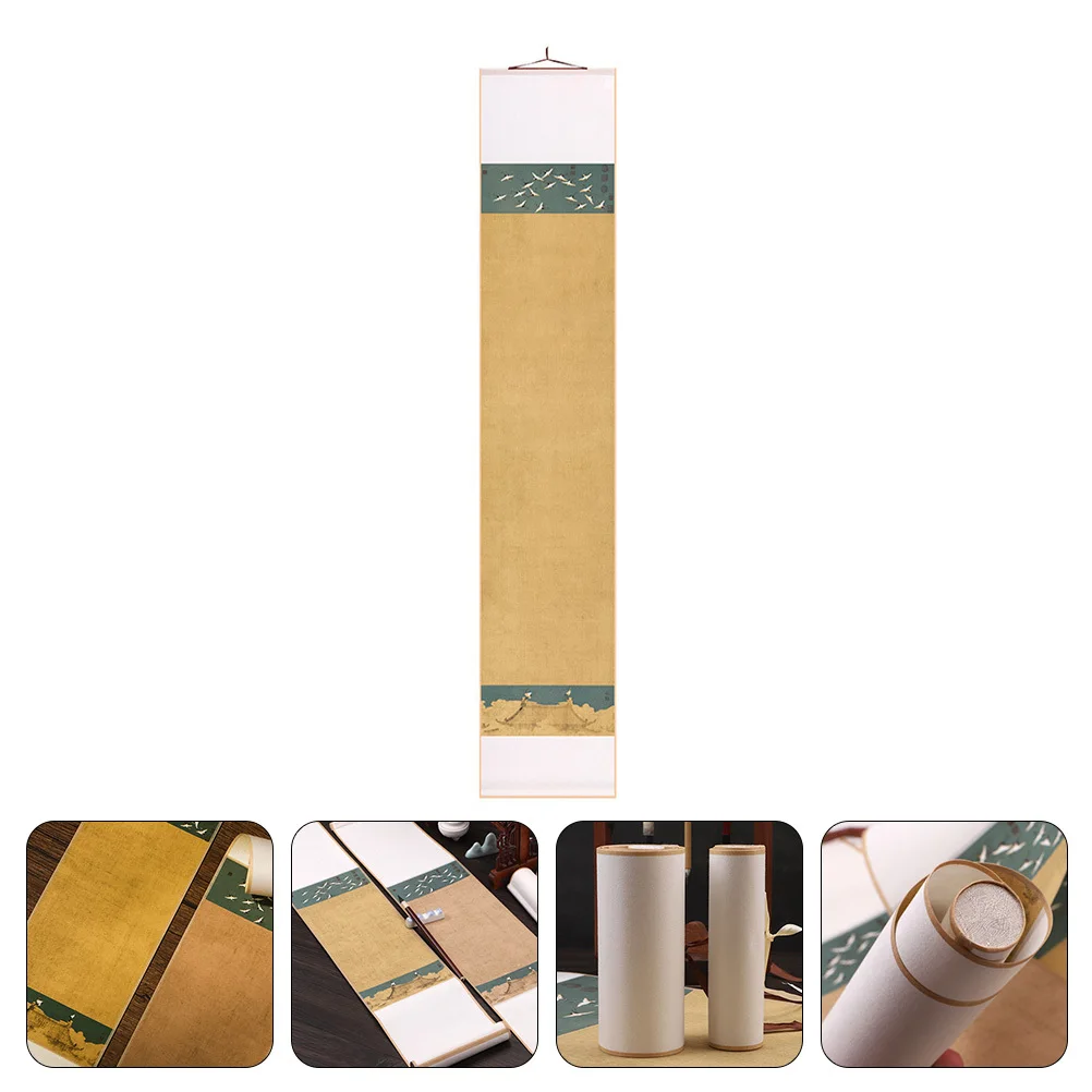 

Calligraphy Art Scroll Paper Xuan Paper For Chinese Brush Painting Writing Practice Blank Hanging Wall Decoration Scroll