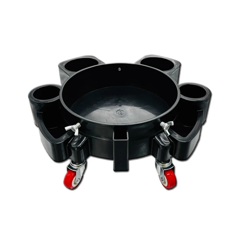 360° Turning Automobile Multifunctional Car Wash Bucket Base Pulley Mobile Base Car Wash Base Beauty Car Washing Tools