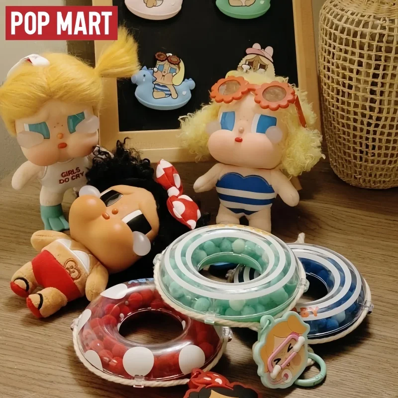 Original Pop Mart Crybaby Vacation Mode On Series Vinyl Trendy Blind Box Mystery Box Cute Toys Ornaments Figures Surprise Toys