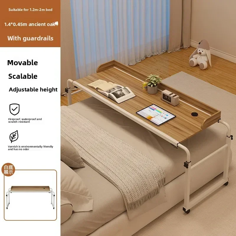 Durable Household Goods Bedside Table Movable Lifting Table Computer Table Desk Against Wall Long Strip Desk Cross Bed Table