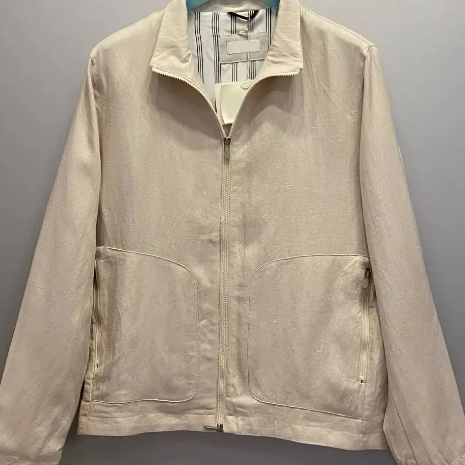 سترة تنفيذي كاجوال من الكتان بياقة واقفة إيطالية من BC