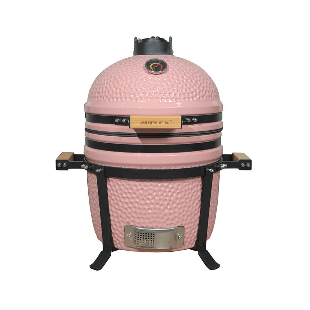 Top Portable Kamado  M 15 Inch Table Pattern Ceramic  Camping Charcoal BBQ Grill Outdoor