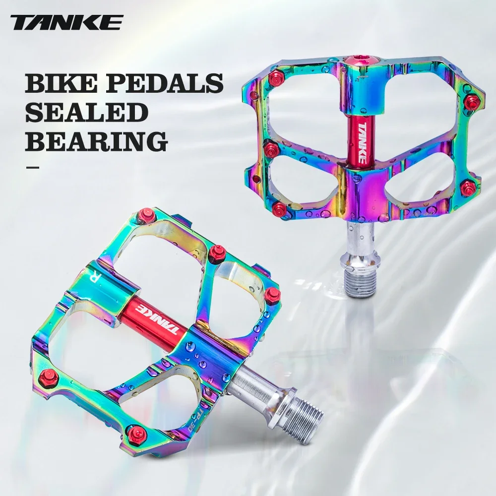 

Велосипедная педаль TANKE из алюминиевого сплава, сверхлегкая педаль для горного и дорожного велосипеда, противоскользящий подшипник, велосипедная педаль, аксессуары для верховой езды
