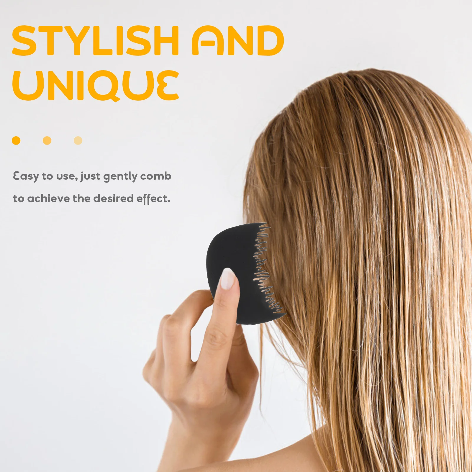 

2Pcs Hairline Fiber Comb with Protective Shield for Easy on-The-Go Use Safe Scalp-Friendly Design Professional Hair Building