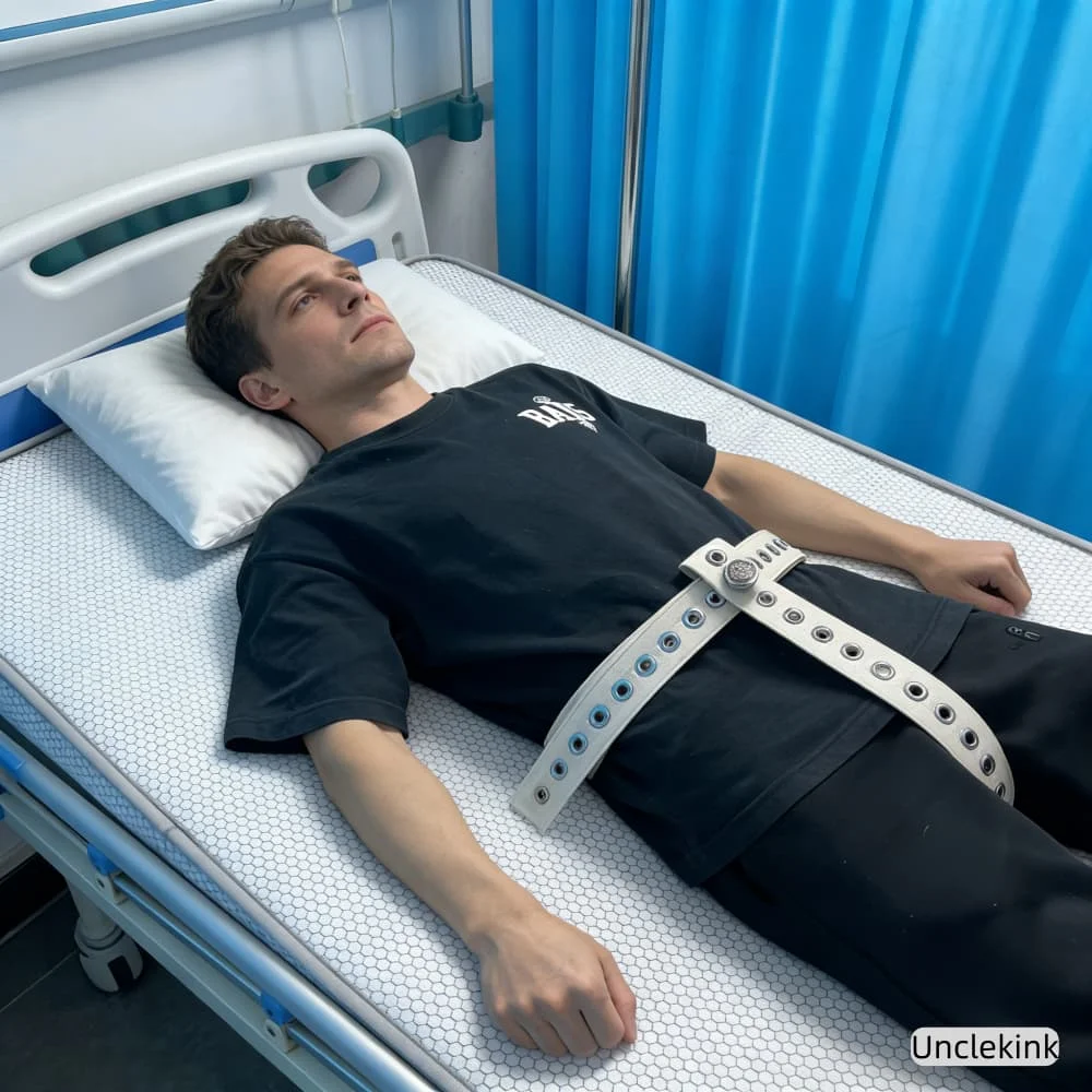 Crotch Safety Strap Waist Anti Slip Belt Medical anti-intervention ABDL Locking Restraints Patient Protection Catheter Security