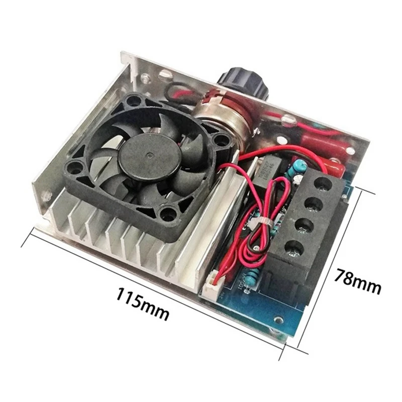 High Power 10000W Thyristor Regulator AC110V-220V Electronic Regulator Motor Module Dimmer Thermostat High Current