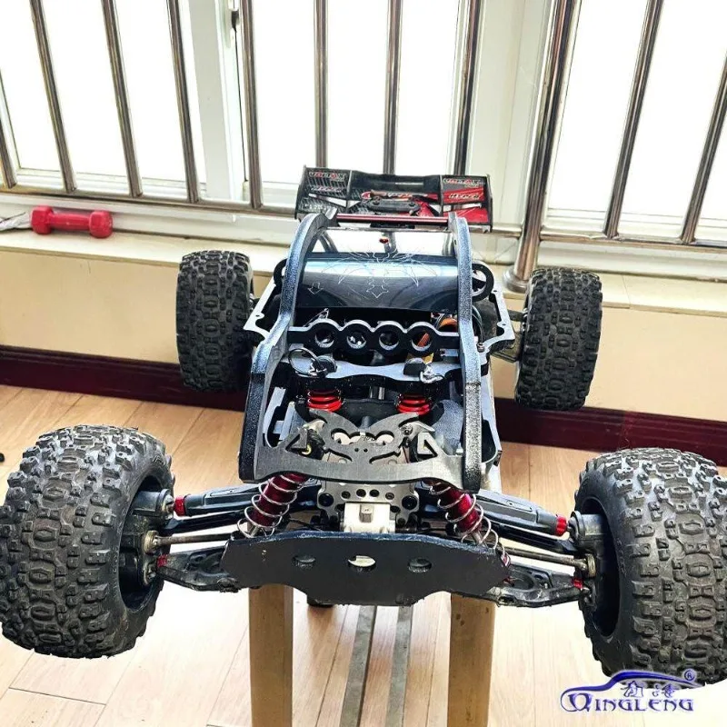 Lightweight Bare Roll Cage, Spring Nylon Frame with Aluminum Components,R Clip Fastening for 1:8 Team Corally Kagama 6S RC Truck
