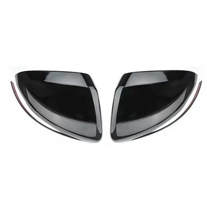 RHD Rear View Mirror Trim Cover Accessories For Mercedes-Benz C W205 E W213 GLC X253 2016-2023 Side Wing Mirrors Caps Black