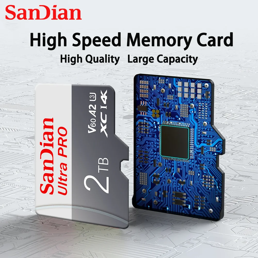 Original Class 10 A2 Micro TF SD Card 128GB Flash SD Card 256GB 512GB Memory Card 2TB Memorycard For Phone/Camera/MP3/MP4