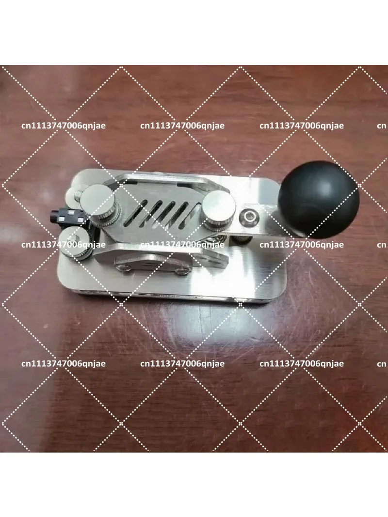 Stainless Steel Morse Code Keyer for Shortwave Telegraphy Ham Radio CW Practice Tool