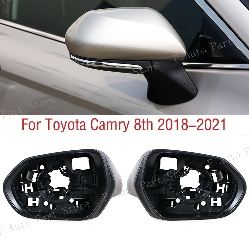 For Toyota Camry V70 8th 2018-2021 Car Wing Door Side Exterior Rearview Mirror Frame Case Trim Housing