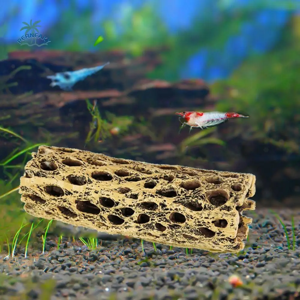 

Shrimp Habitat Decorative Fish Shrimp Dodging House Simulation Trunk Shape Shrimp Hiding Cave Resin Shrimp Shelter Landscaping