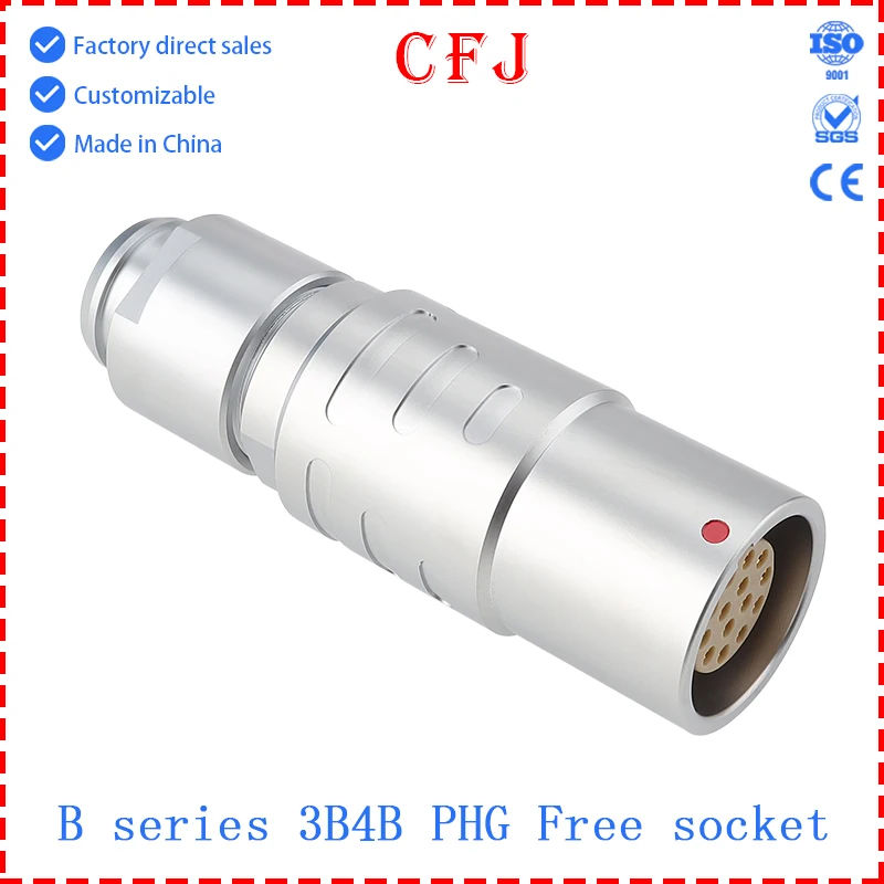 CFJ Quick Push-Pull Okrągłe, samozaciskowe złącze serii B PHG 3B 4B 2 3 4 5 6 7 8 10 48-pinowe złącze do cięcia metalu lotniczego