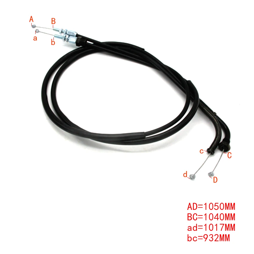 

Motorcycle Throttle Accelerator Cable For Honda CB250 Two Fifty 1991-2002 Nighthawk 17910-KPJ-670 17920-KBG-000 17910-KBG-000