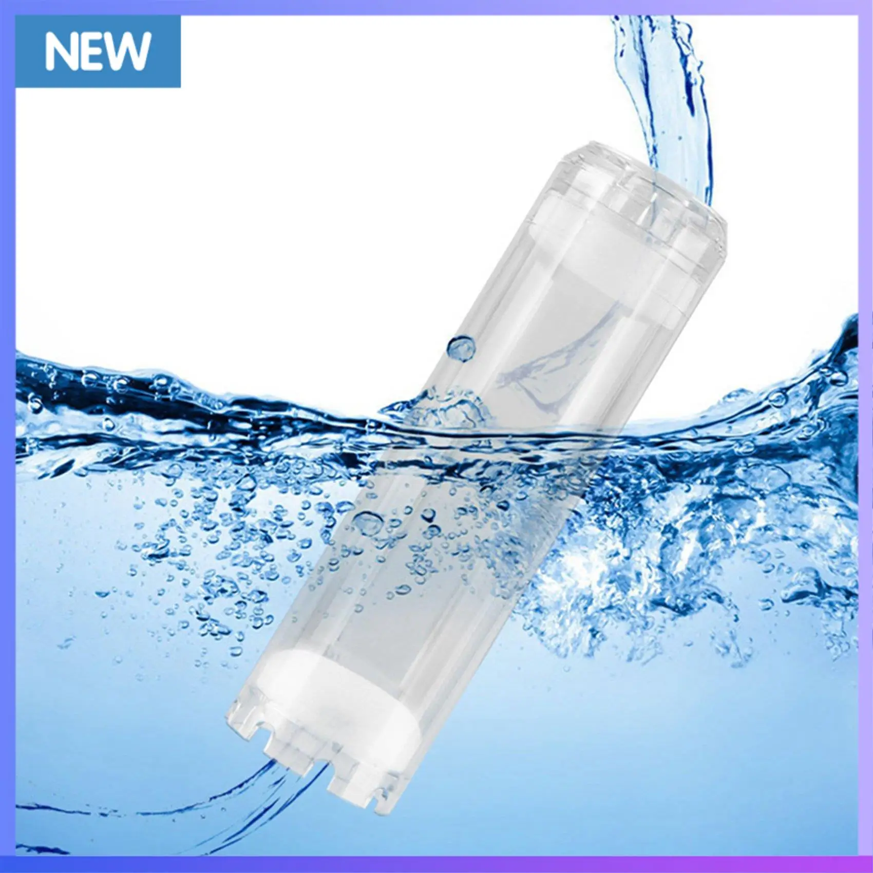 A60P 2X 10-Inch Reusable Empty Clear Cartridge Water Filter Housing Various Media Refillable