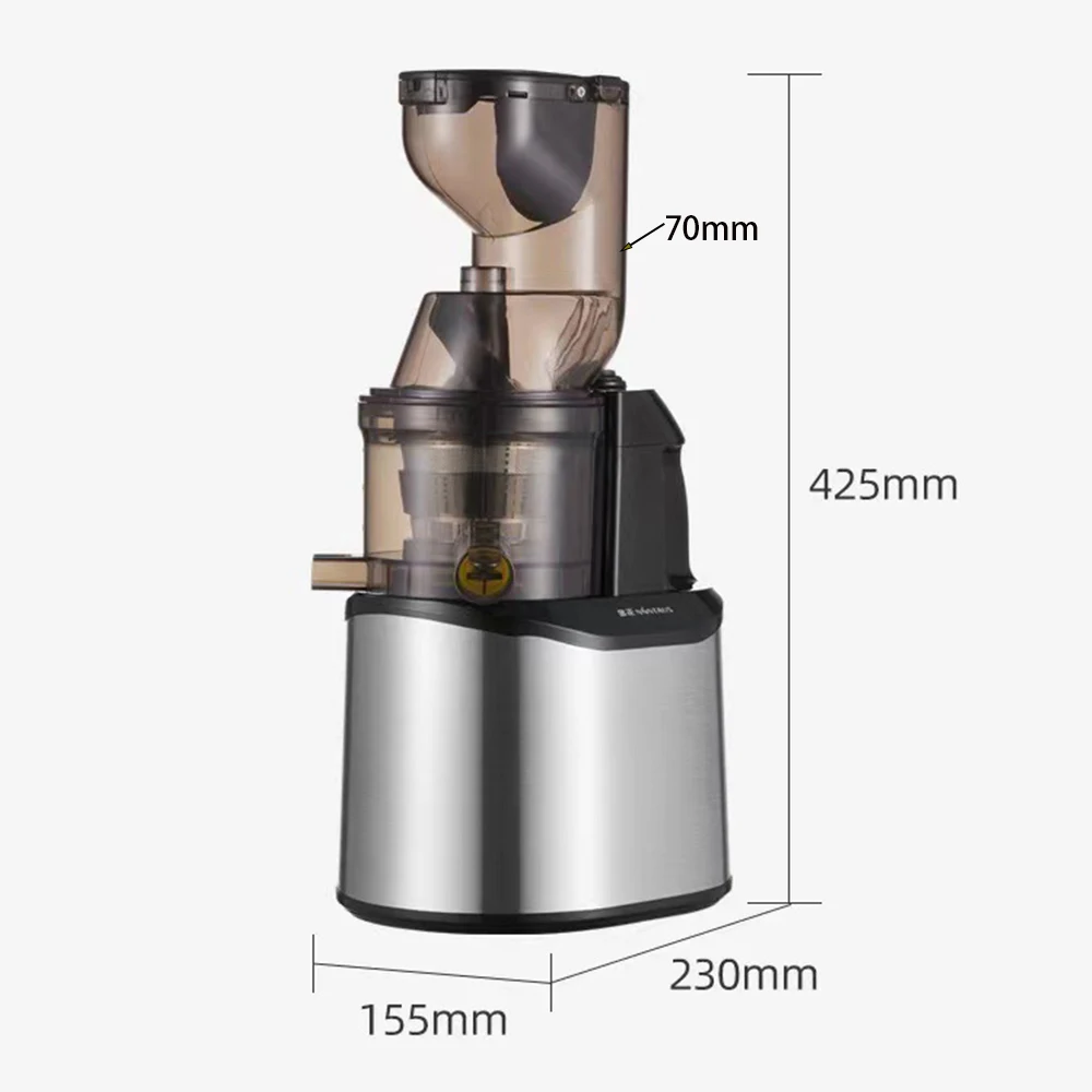 Stainless steel new juicer juice residue separation original home automatic large caliber