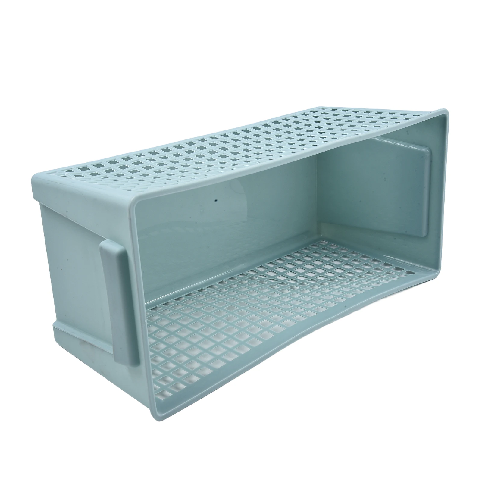 Simple Hollow Rectangular Basket for Desktop Use to Organize Snacks Fruits Books and Daily Supplies in Home or Office Settings