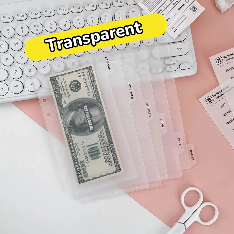 

A5/a6/a7 Binder Index Dividers Index Page for Loose-Leaf Notebook Divider Page Document Filing Bag Stationery Office Supplies