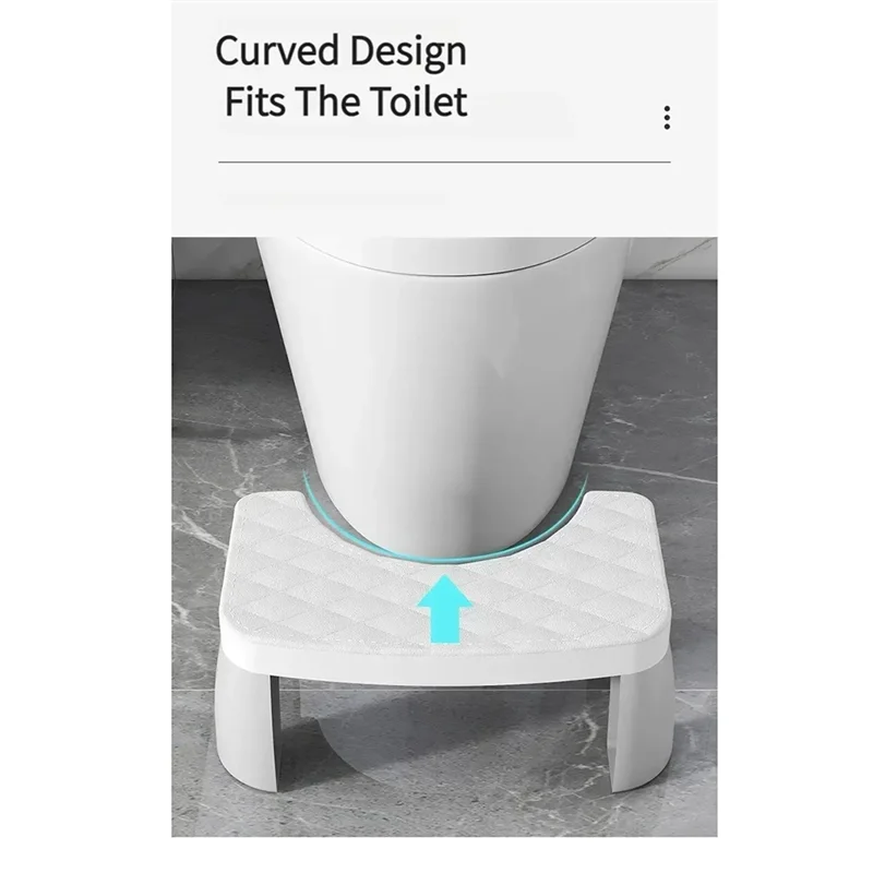 ABBN-Home Accessori per il bagno per adulti Sgabello per WC Sgabello per WC antiscivolo rimovibile Sgabello per WC portatile Sgabello per squat