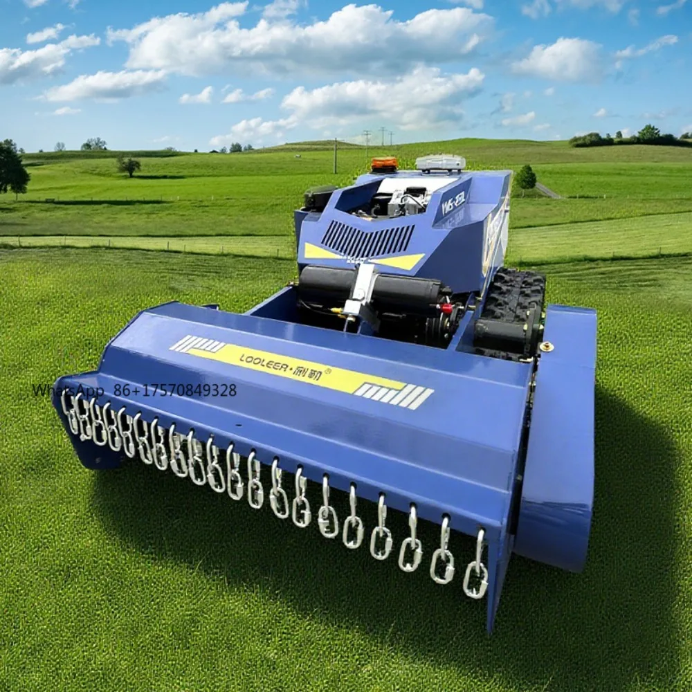 Remote Control Lawn Mower  1000mm Gosline Lawn Mower With Low Price Crawler Flail Lawn Mower