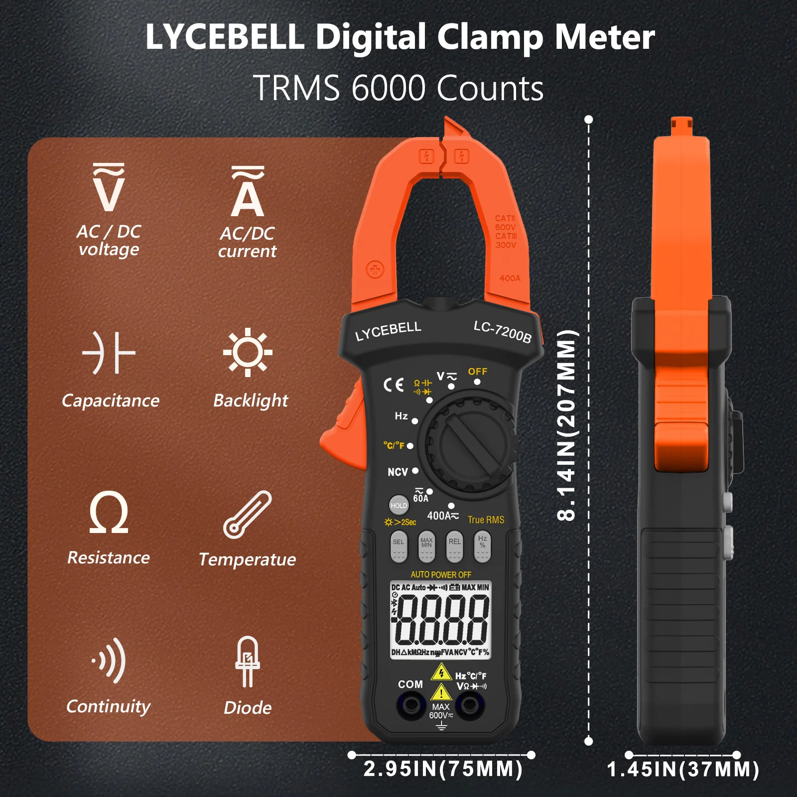 7200B Digital Clamp…