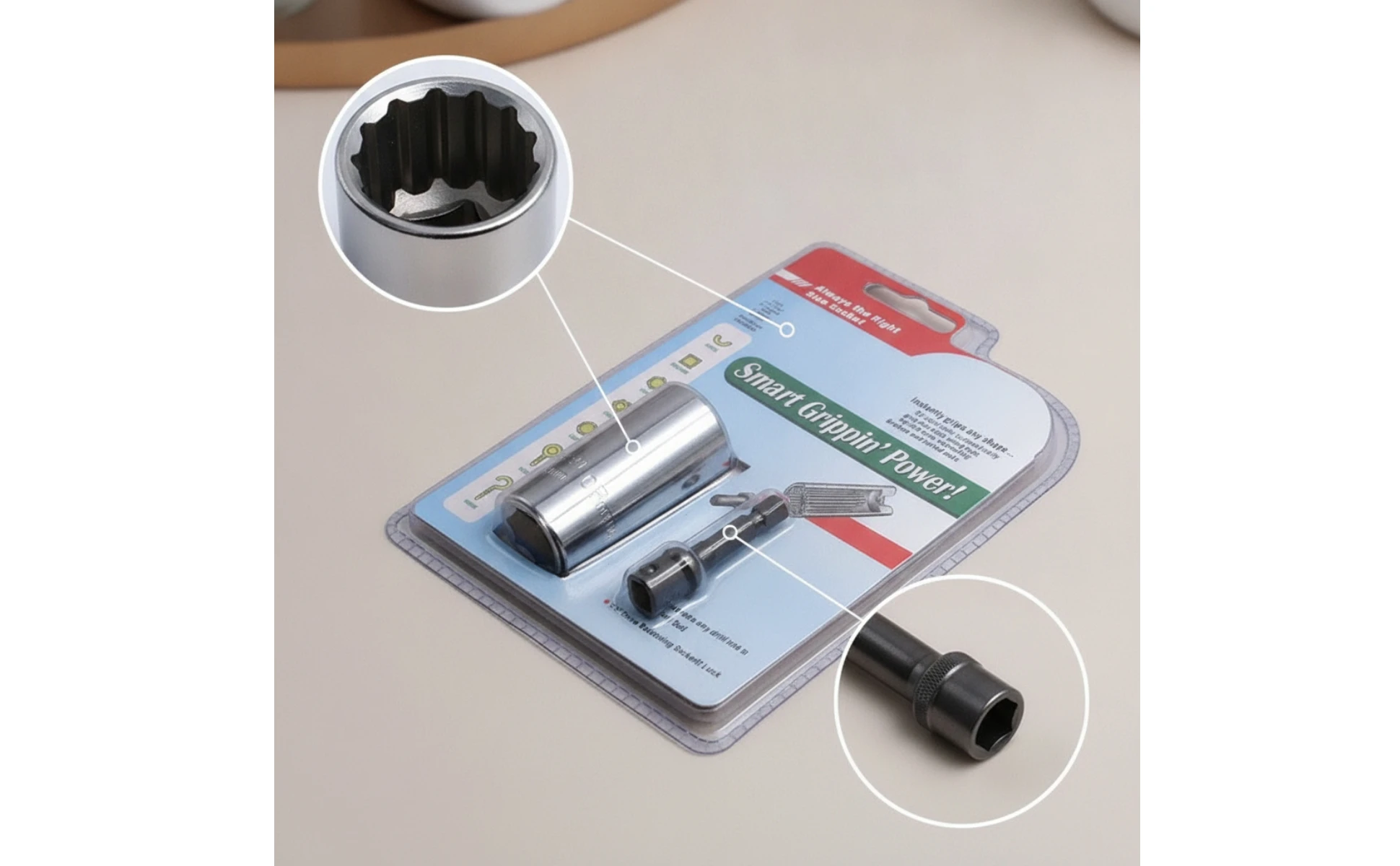 2 Pieces Socket Adapter with Extension Rod Chrome-Finished Socket Adapter Tool Accessory Hex-Shank Multi-Point for Mechanics 2 Pieces Socket Adapter with Extension Rod Chrome-Finished Socket Adapter Tool Accessory Hex-Shank Multi-Point for Mechanics