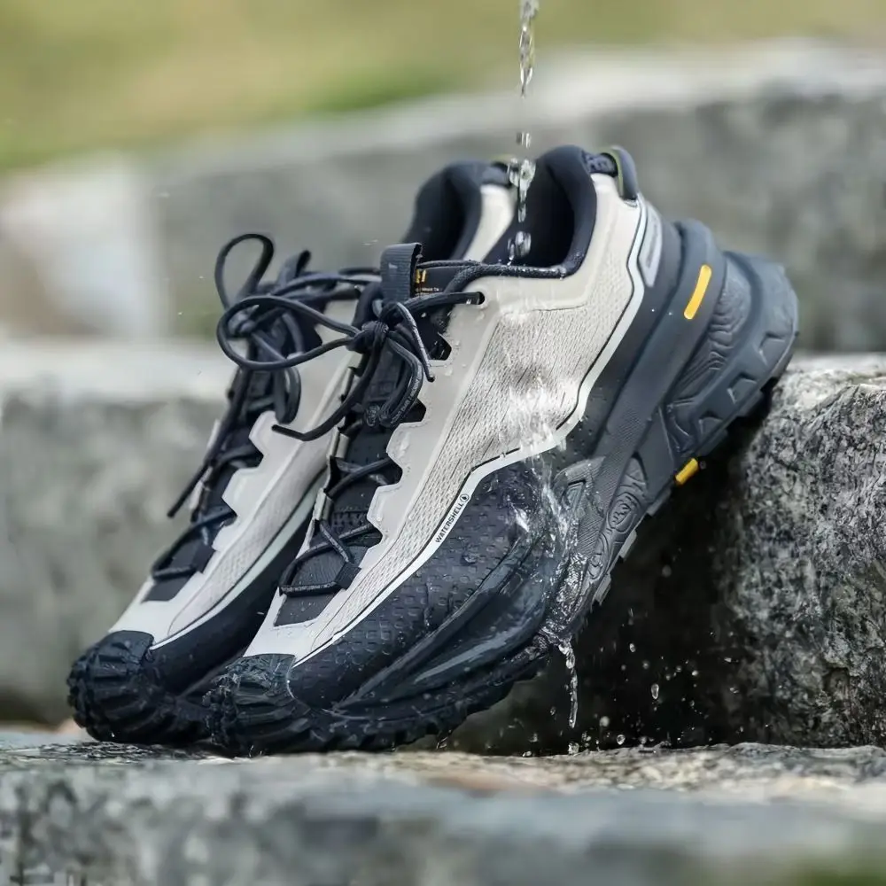 

Fly Woven Elastic Deodorant Men's Lace-up Athletic Career Shoes Athletic Design Logo Fashion Matching Color Casual Shoes