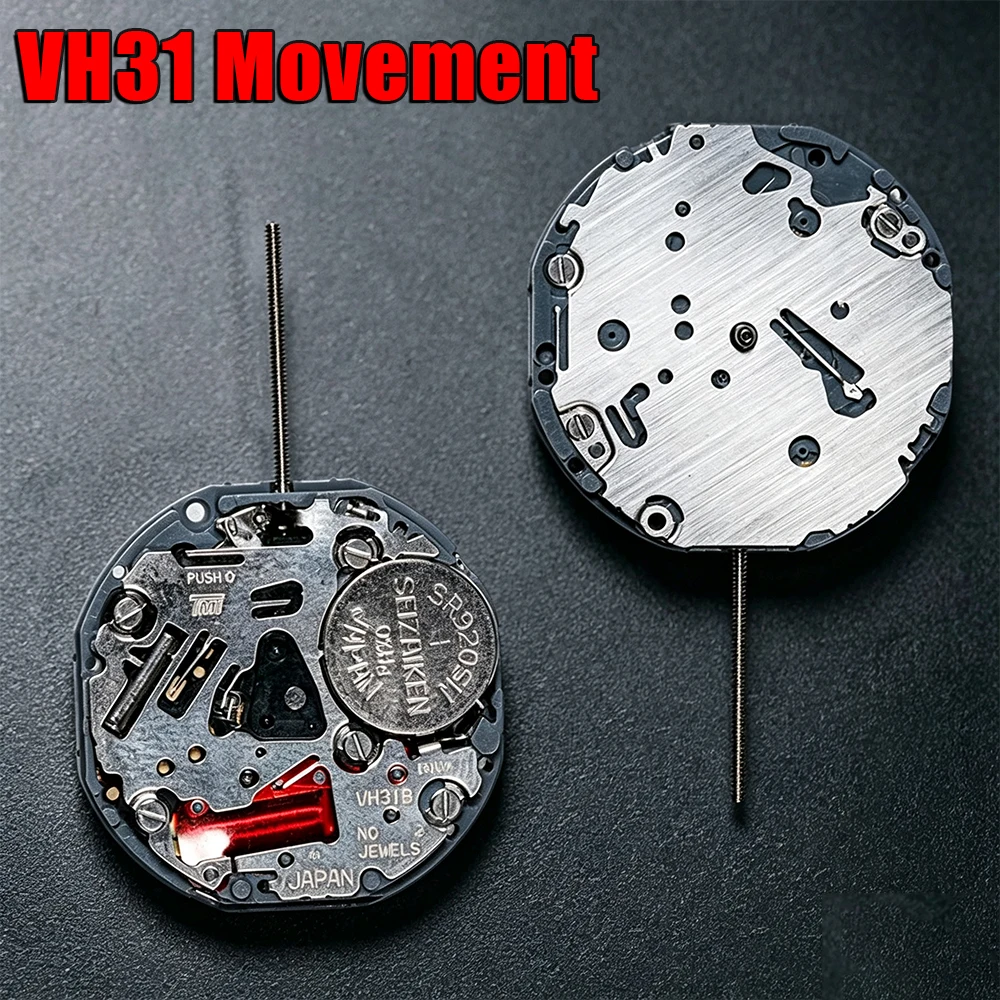 TMI VH31 Movement Sweep Second 3 Hands Japan Quartz Movement Tmi Time Module Movement Vh31b 110 ½ Half Ligne Quartz Movement