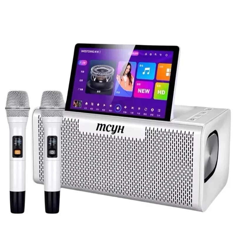 Family ktv audio set, home TV k song karaoke song ordering microphone microphone stereo integrated singing machine