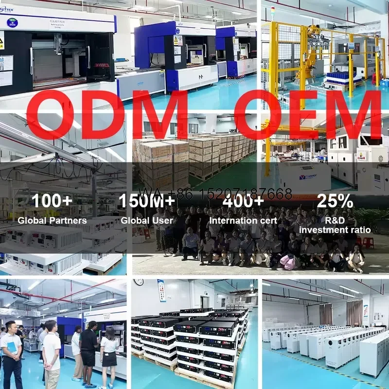 Wmwmnu for EU Stock 51.2V 300AH 200ah Lifepo4 Battery Hybrid Solar Power System 15KWH 10kw All in One Solar Panel Battery