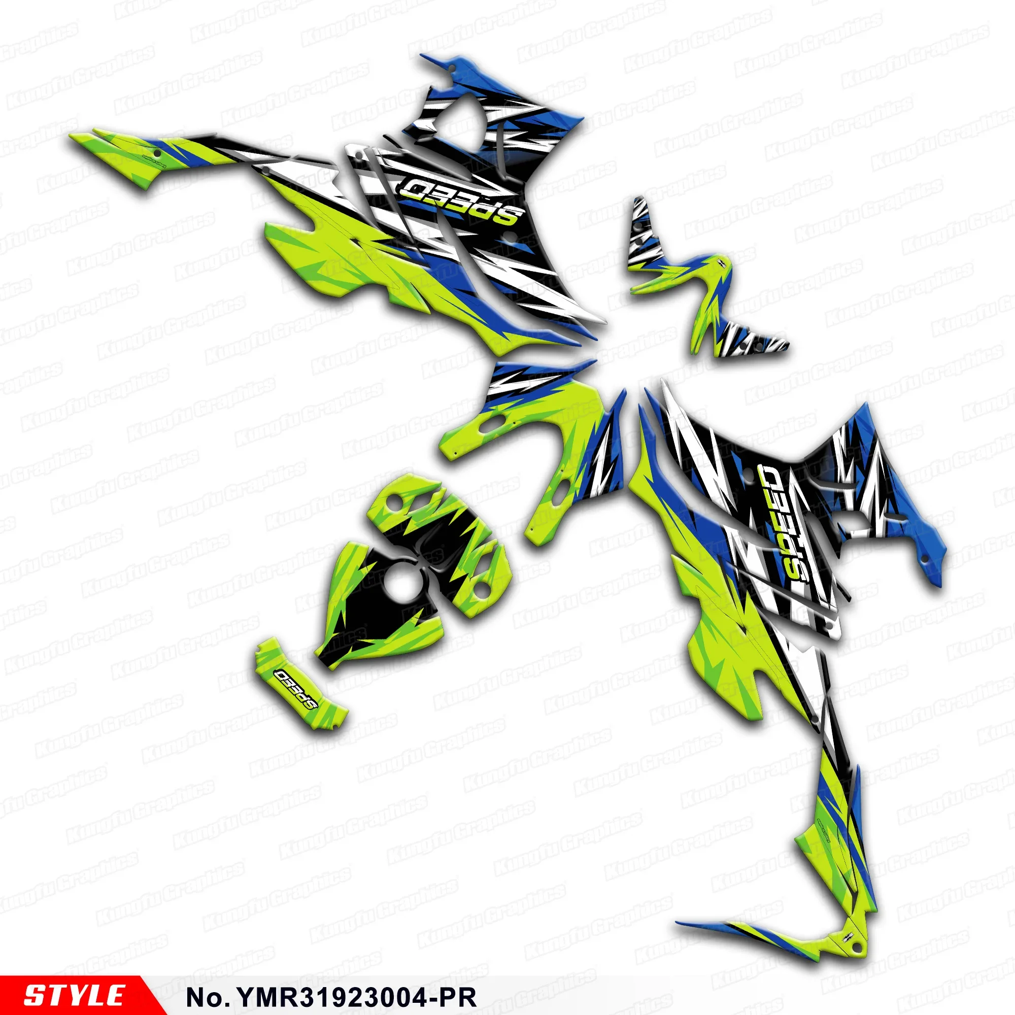 

Комплект графических наклеек JY RACING для мотоциклов Yamaha YZF-R3 2019 2020 2021 2022 2023, YMR31923004-PR