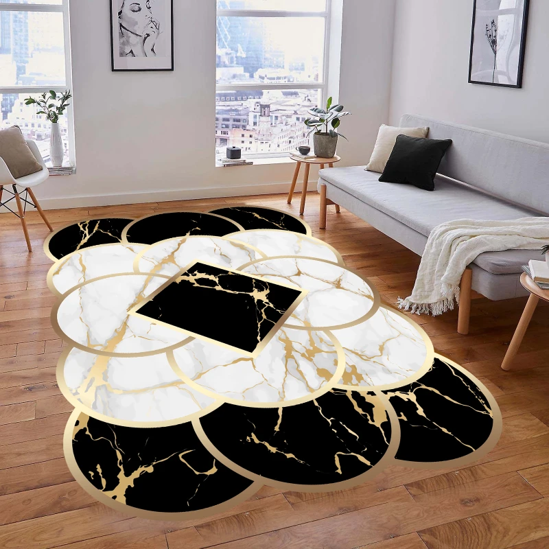 

Home Modern Irregular Largearea Living Room Decorative Carpet Nonslip and Dirtresistant Bedroom Rug Washable and Easycare Rugs