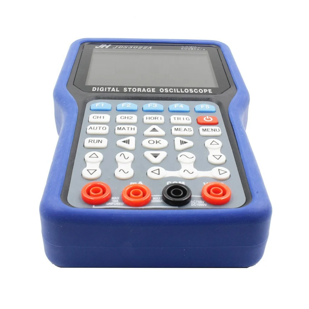 Handheld Digital Storage Oscilloscope JHJDS3022A 50MHz 2 Channels 500MS/s Sample Rate High Performance Scope Osciloscopio