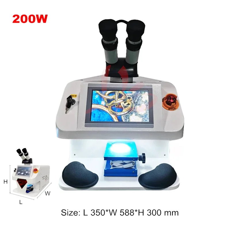 150W YAG  Touch Screen Control Jewelry Spot Welding Machine 200W Micro  Soldering 60W For Gold Silver Chain Ring