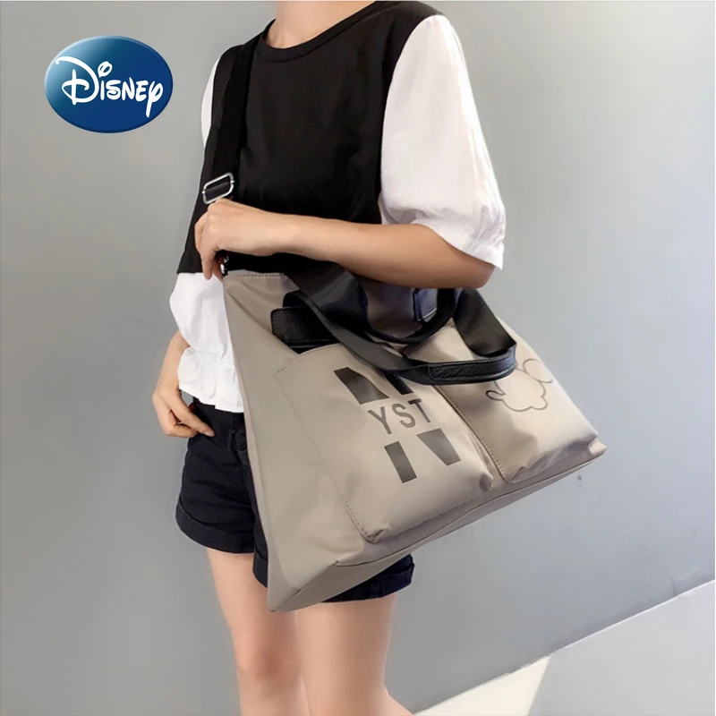 Imagem -03 - Bolsa de Ombro Disney-mickey Feminina Bolsa de Desenhos Animados de Grande Capacidade Bolsa de Viagem Multifuncional de Alta Qualidade Nova Moda