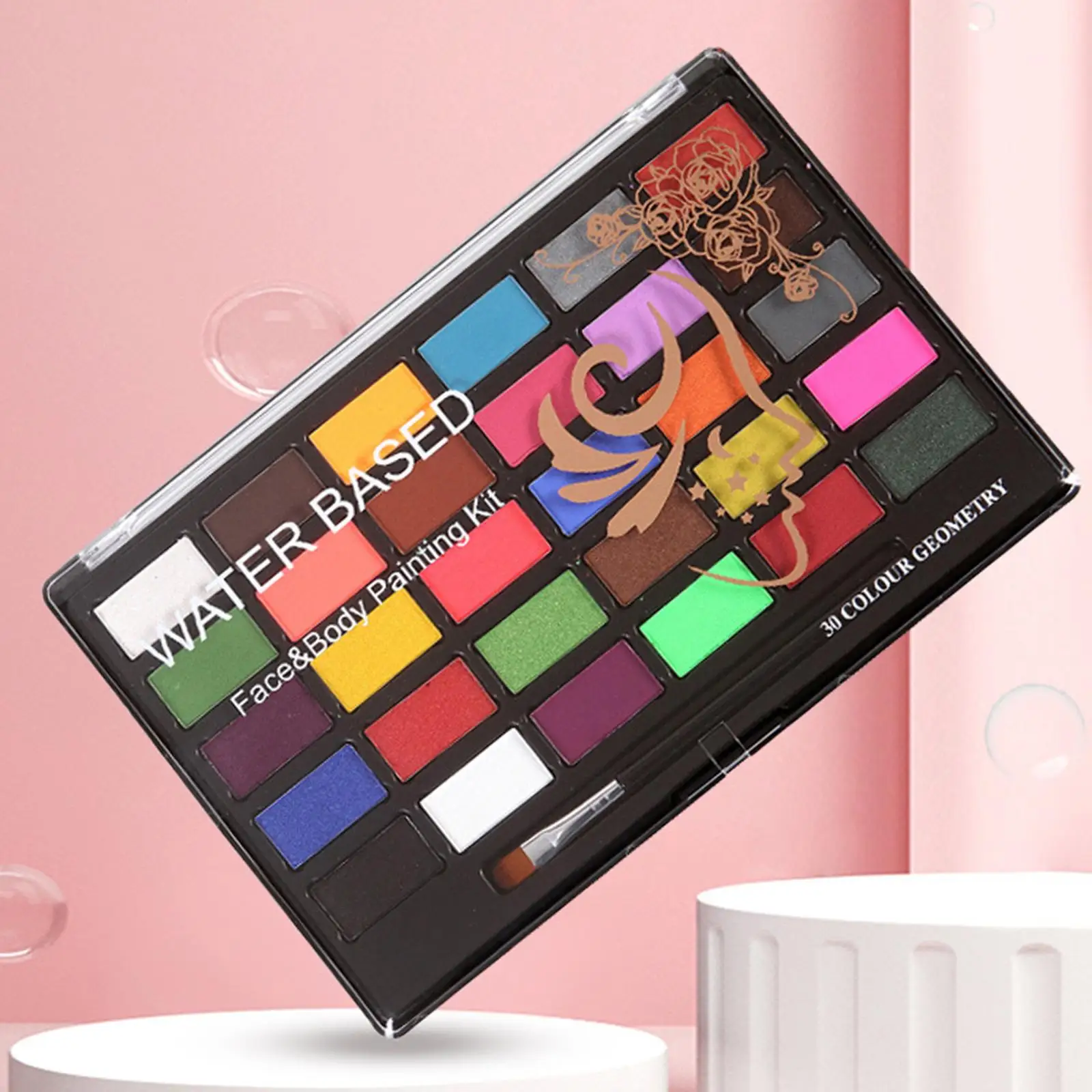 لوحة احترافية لطلاء الوجه والجسم مائية مكونة من 30 لونًا لأداء مرحلة الهالوين للأطفال #2