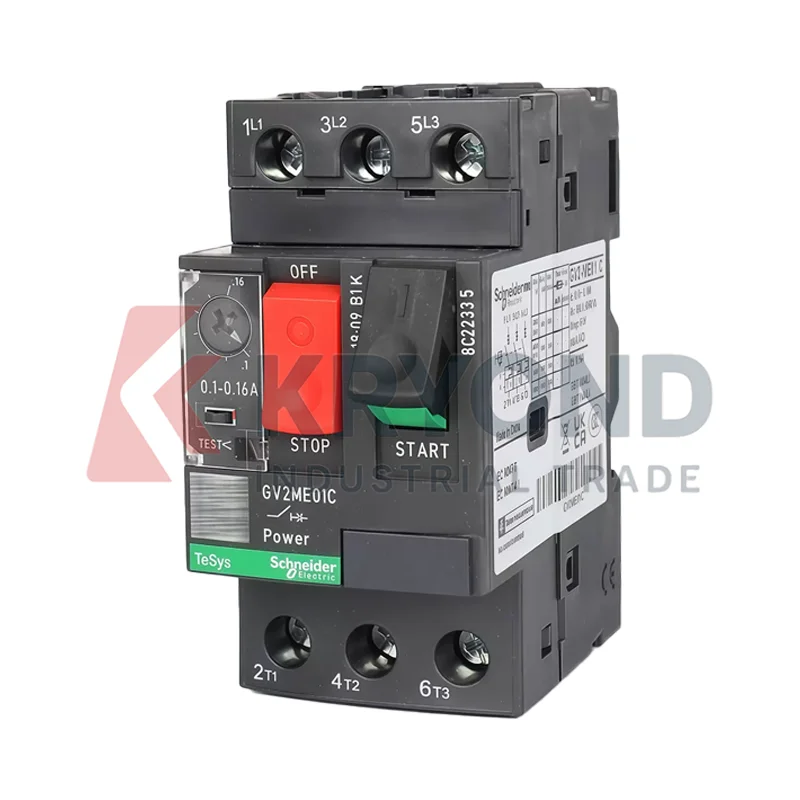 Schneider GV2ME Motor Circuit Breaker 3P Thermal Magnetic Manual Starter 0.1-32A Overload Short Circuit Protection GVAE11 GVAN11