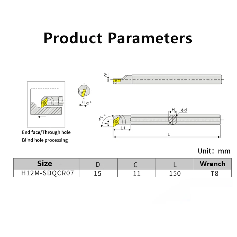 HSS H10K-SDQCR H12M-SDQCR H14N-SDQCR stal szybkotnąca toczenie narzędzia-sdqcr Bar uchwyt obrotowy Cutter Bar tokarka CNC