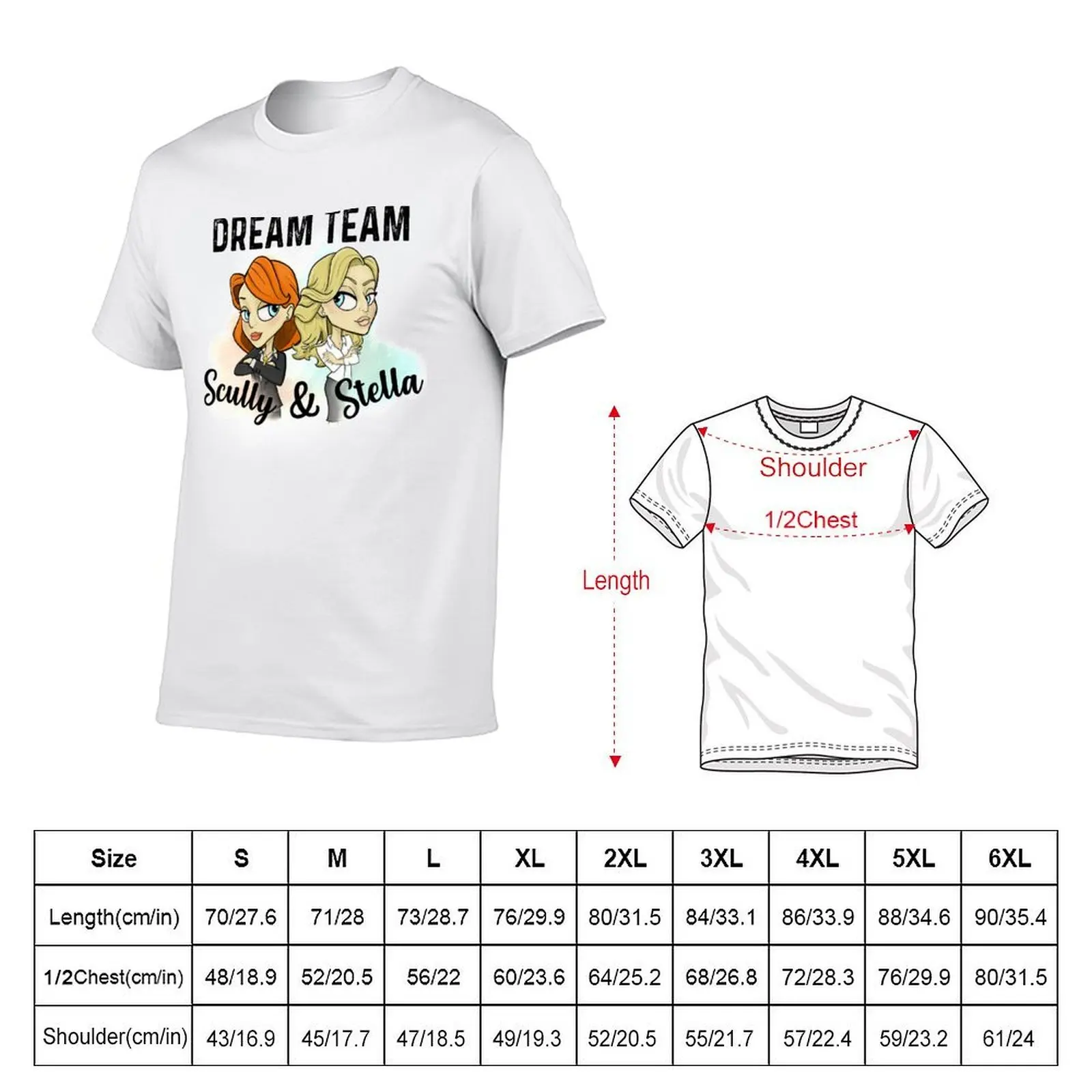سكالي وستيلا فريق الأحلام: جيليان أندرسون تي شيرت رجل تي شيرت القطن عالية الجودة رجل تي شيرت مصمم تي شيرت