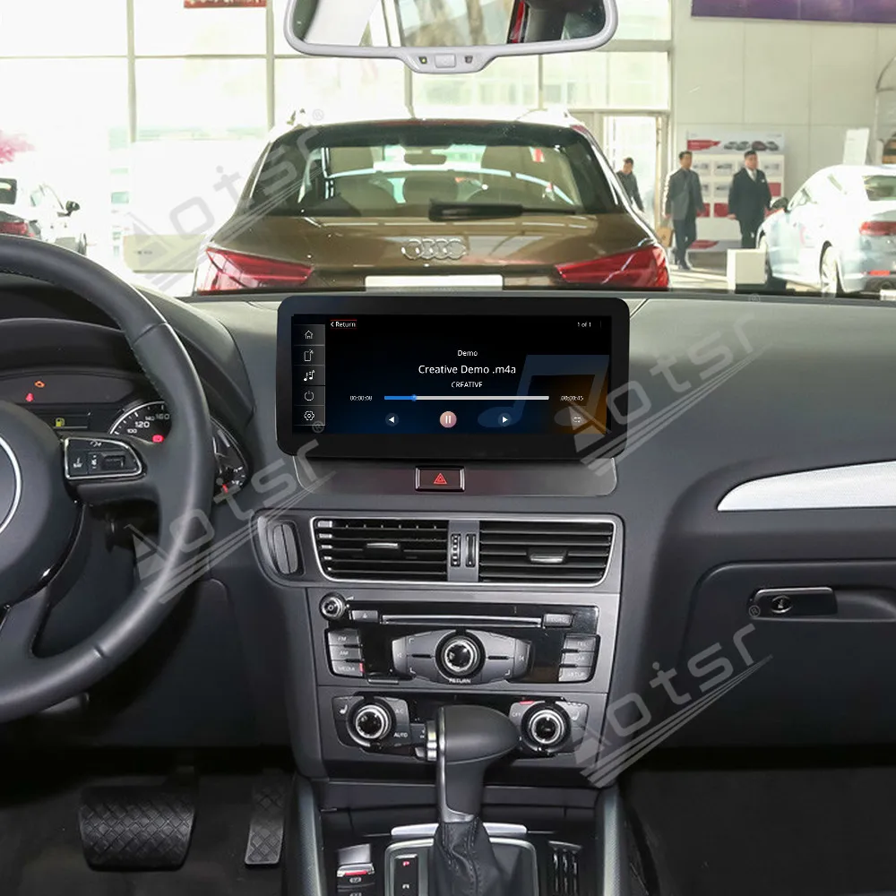 12.3 ''أندرويد 13 لأودي Q5 2009-2017 قاعدة الكسوة سيارة لتحديد المواقع والملاحة اللاسلكية CarPlay HD شاشة تعمل باللمس رئيس وحدة راديو Aoto #4