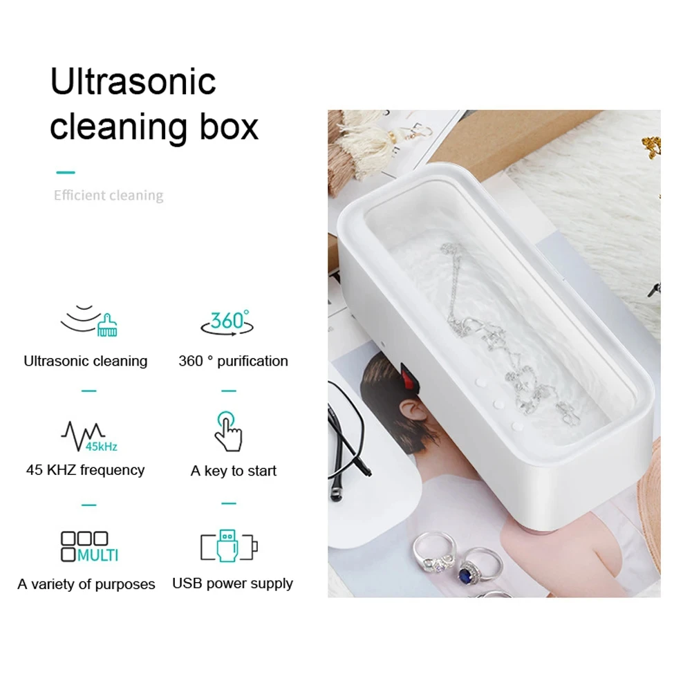 High Frequency Cleaner Jewelry Jewelry Makeup Glasses Ultrasonic Cleaner Household Electric Cleaner