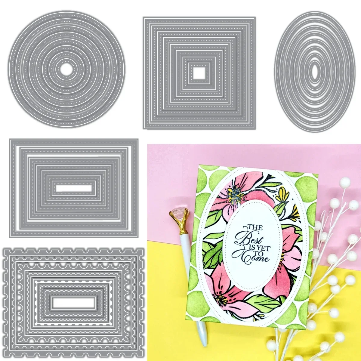 

Frame Shape dies 2025 Metal Cutting Dies DIY Scrapbook Embossed Handcraft Paper Card Album Craft Template Supplies Decoration