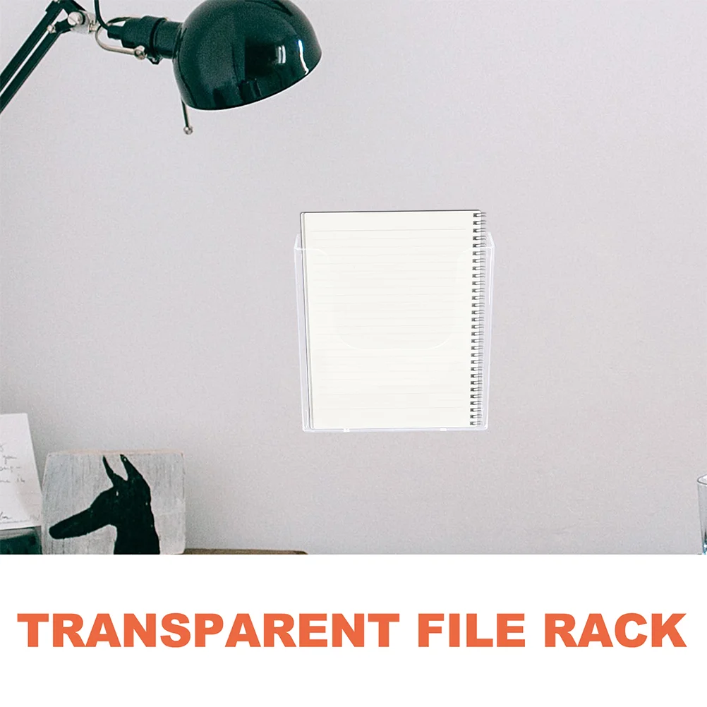 Wall-mounted Display Rack Magazine Holder Clear Stand Office File Organizer for Hanging