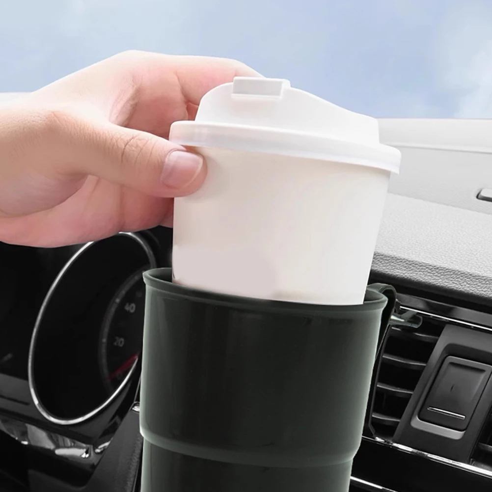

2Pcs Car Air Vent Cup Holders Multi-Function Portable Drink Holders Organizer Adjustable Clip Stand for Bottle Phone Car
