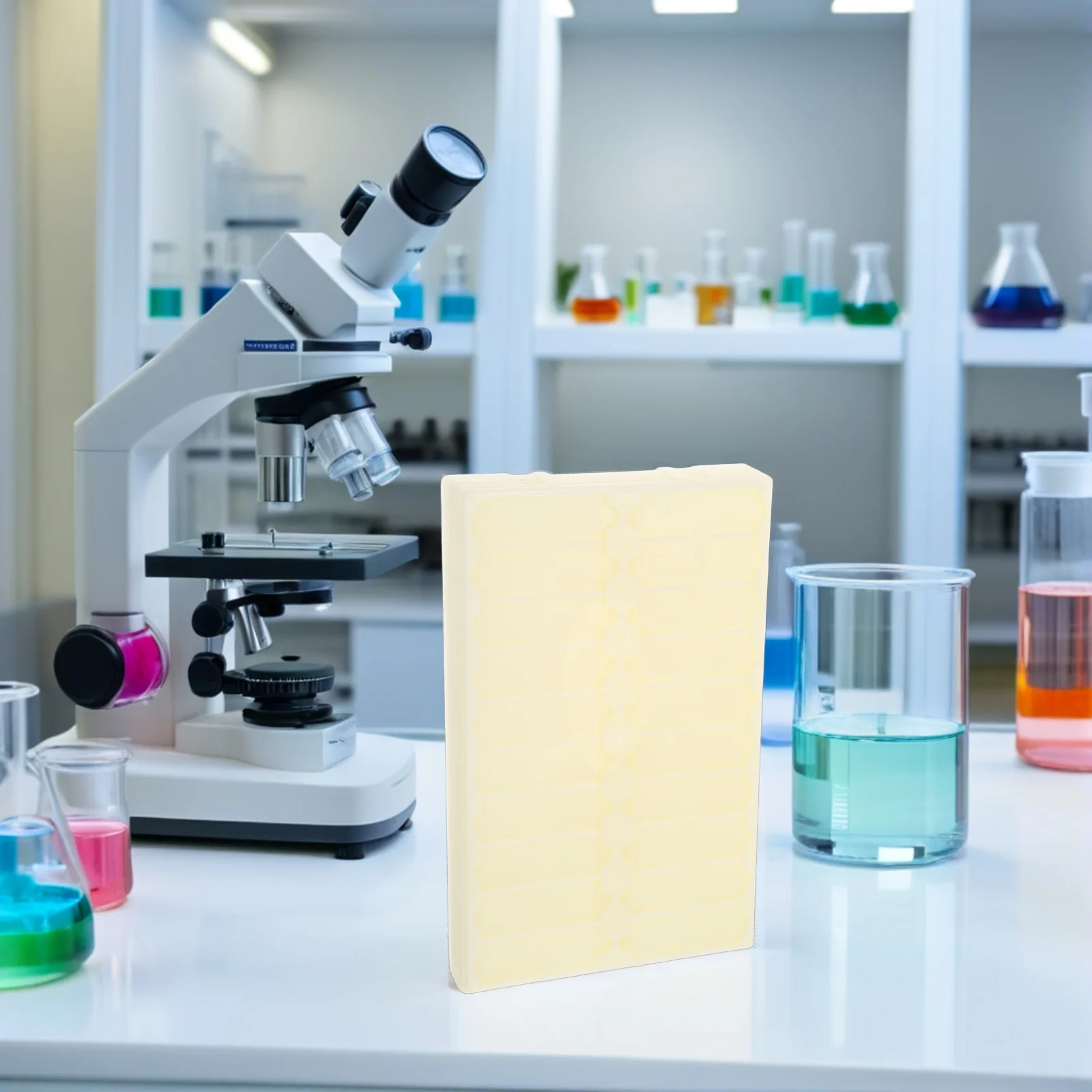 

4Pcs Microscope Slide Drying Board Thickened Plastic Stable Tray 20 Slots Lab Storage Holder Accelerates Sample Drying