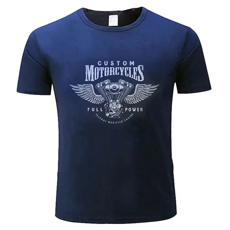 Men's and Women's T-shirts Men's Streetwear Casual graphics Car Helicopter Bike Bobber Motorcycle Harley-Davidson Hurricane Fash