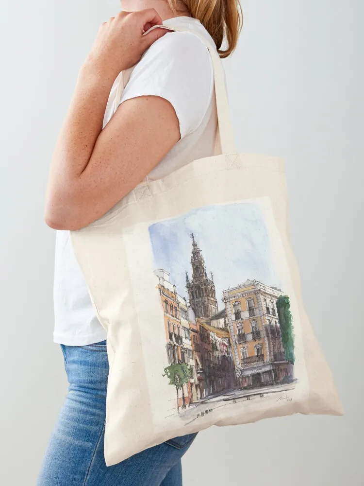 

Giralda, Seville Tote Bag personalized tote bag Cloth bag tote custom Big
