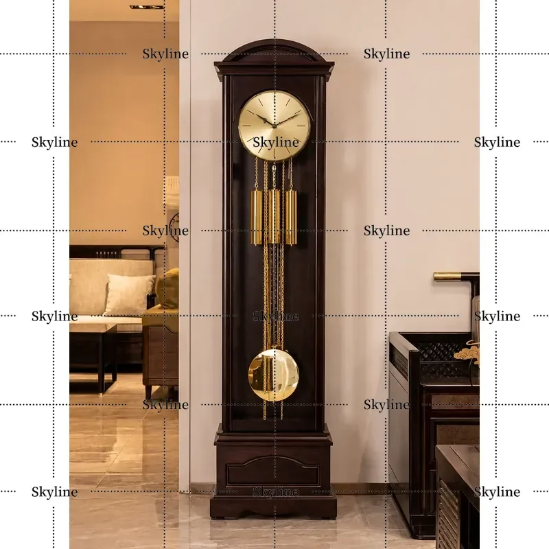 for Helmler Movement Floor Clock Simple Modern New Chinese Retro European Style Living Room Pendulum Clock