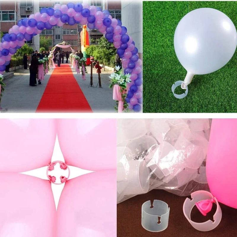 50pcs Balloon Rings Buckle Clips Arch Balloons Connector for Wedding Birthday Dropsale